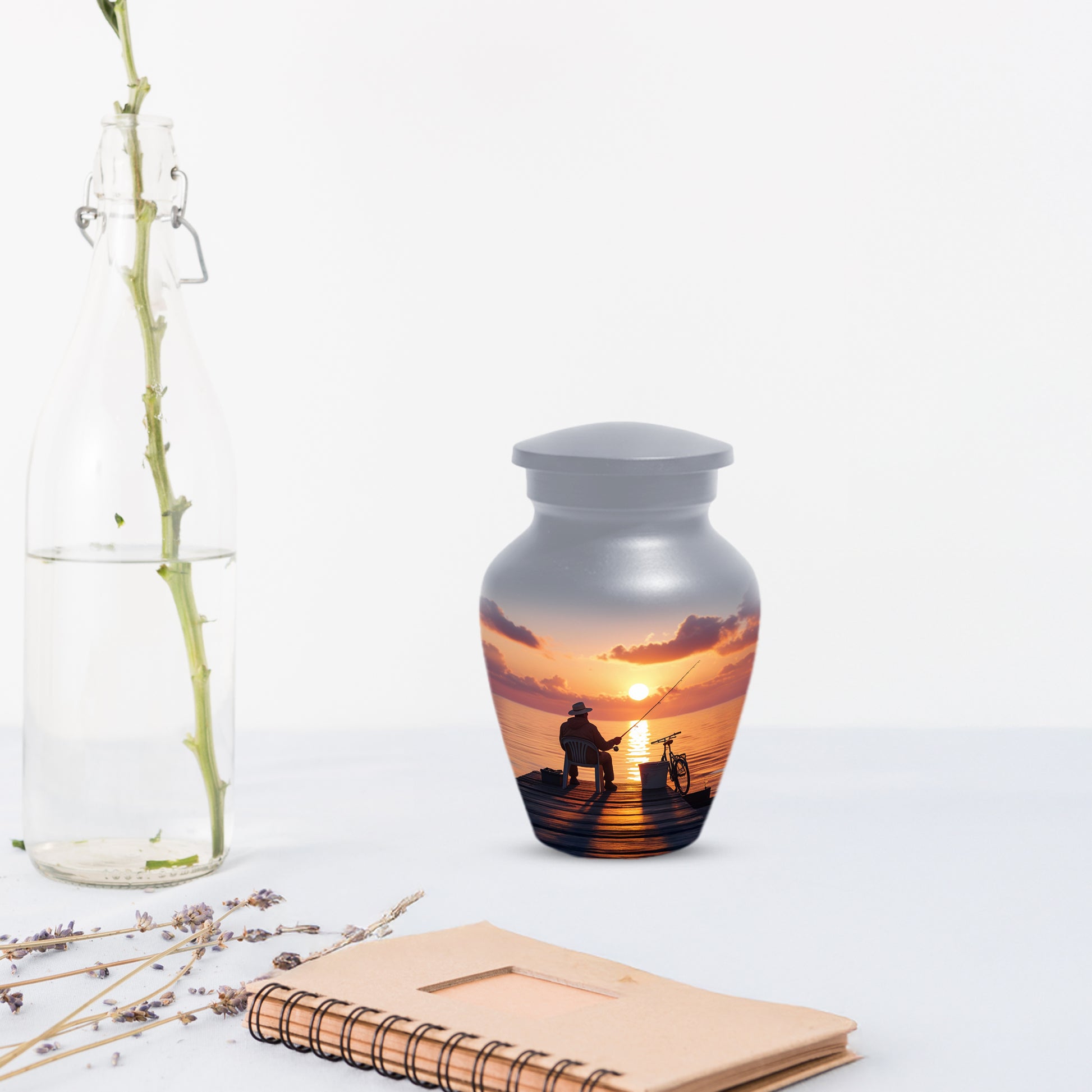 Fishing Cremation Urn for Human Ashes | Adult Fishing Memorial Urn