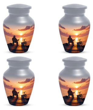 Fishing Cremation Urn for Human Ashes | Adult Fishing Memorial Urn