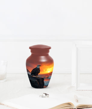 Eagle Sunset Urn for Human Ashes | Majestic Eagle Adult Cremation Urn
