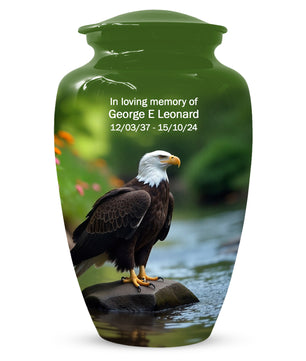Eagle Urn for Human Ashes | Majestic Eagle Adult Cremation Urn | Memorial Funeral Urn