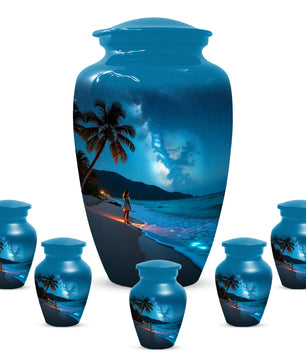 Tropical Beach Urn for Mom – Personalized Urn for Mom| Beautiful Cremation Urns for Women