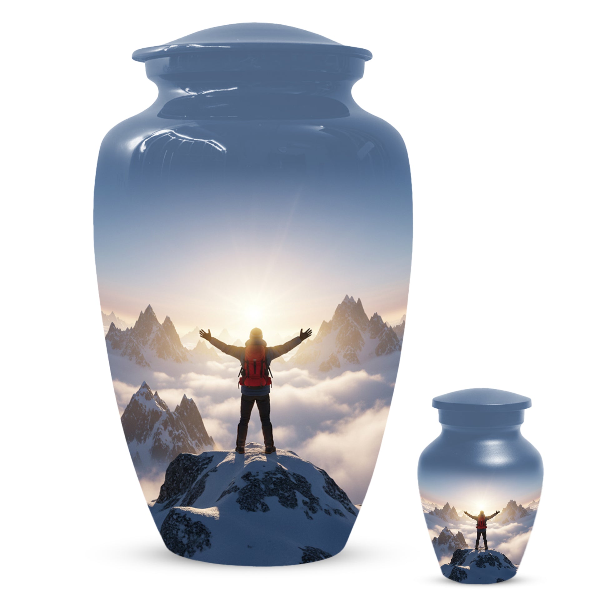 Mountain Adventure Adult Urn for Human Ashes | Personalized Adult Cremation Urn