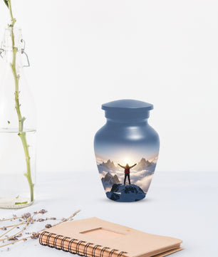 Mountain Adventure Adult Urn for Human Ashes | Personalized Adult Cremation Urn