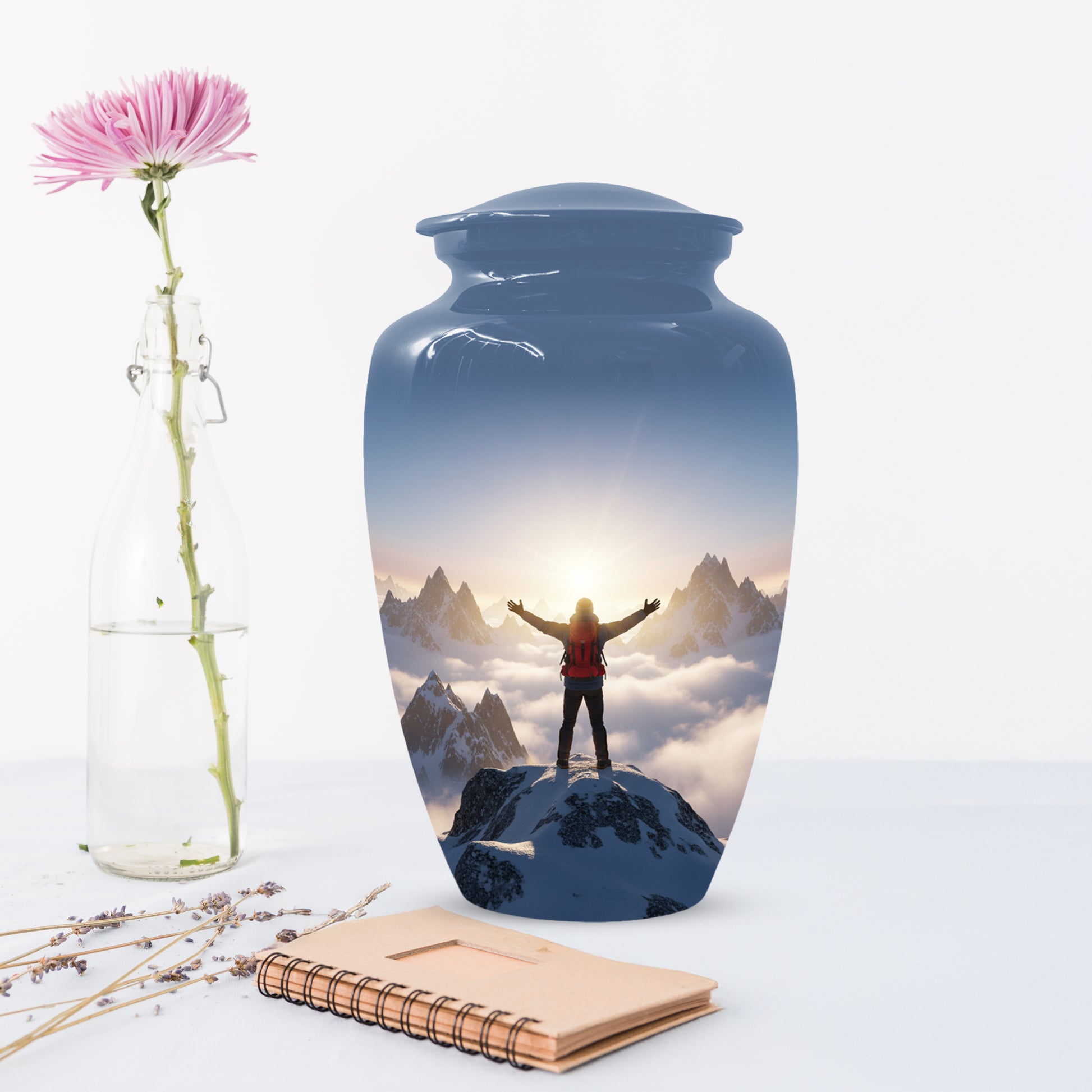 Mountain Adventure Adult Urn for Human Ashes | Personalized Adult Cremation Urn