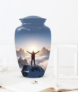 Mountain Adventure Adult Urn for Human Ashes | Personalized Adult Cremation Urn