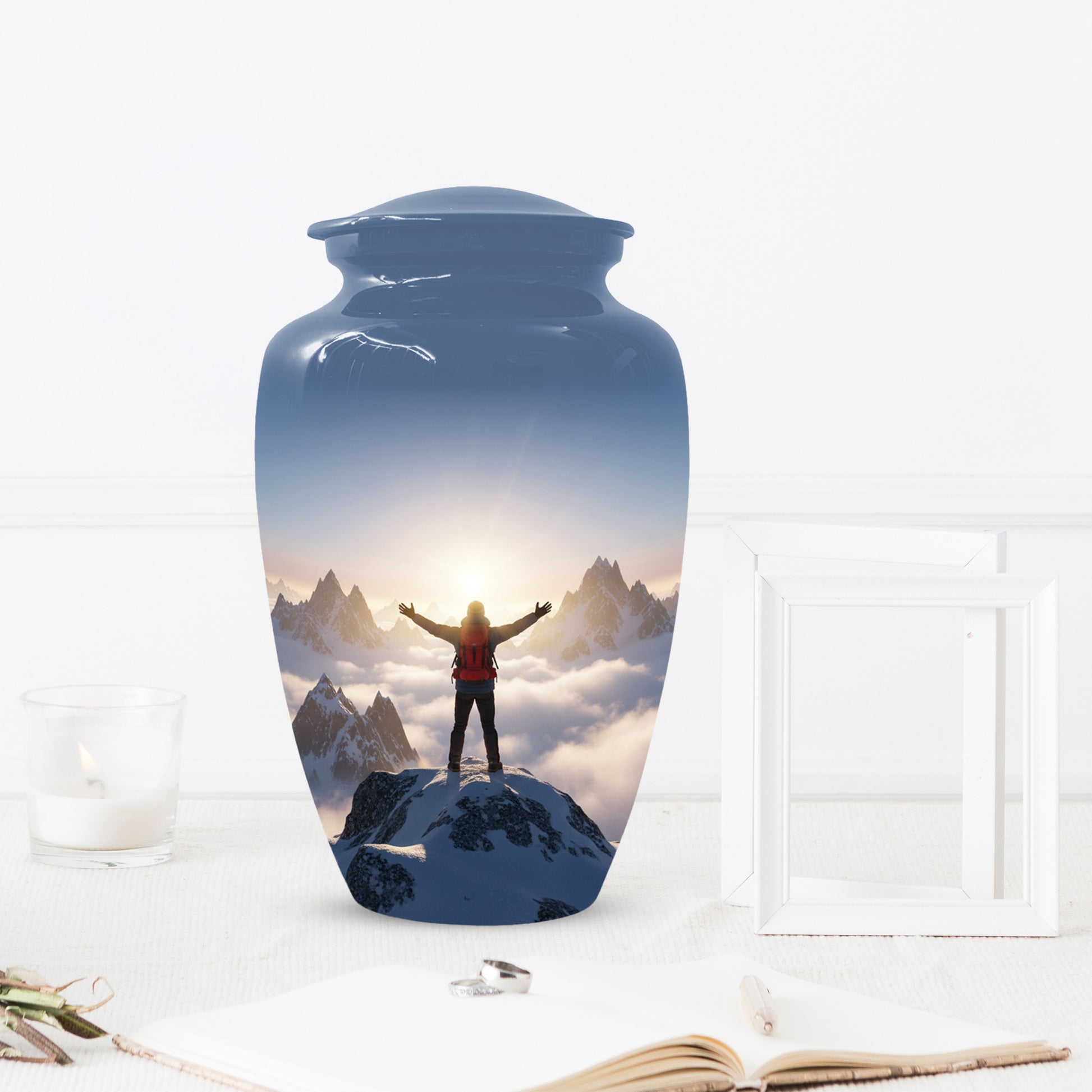 Mountain Adventure Adult Urn for Human Ashes | Personalized Adult Cremation Urn