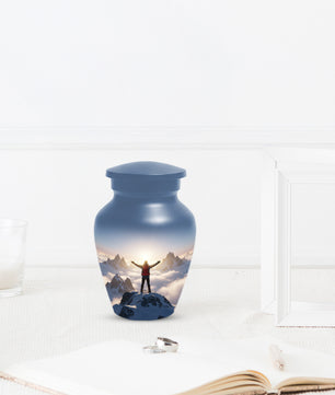 Mountain Adventure Adult Urn for Human Ashes | Personalized Adult Cremation Urn
