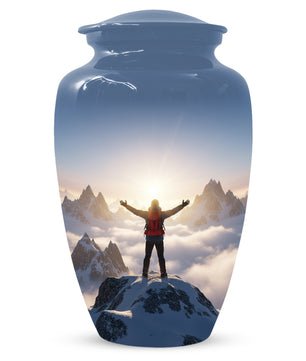Mountain Adventure Adult Urn for Human Ashes | Personalized Adult Cremation Urn