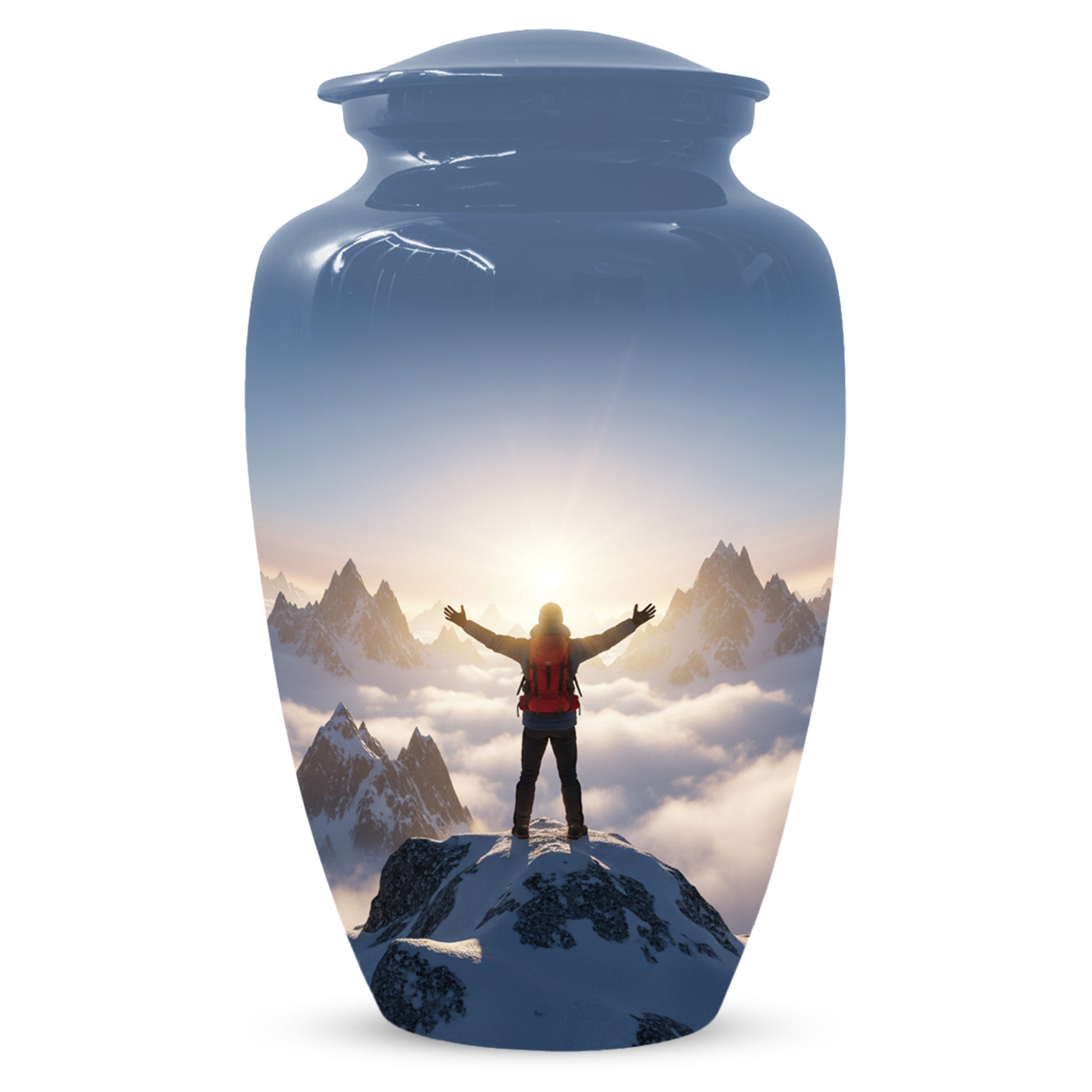 Mountain Adventure Adult Urn for Human Ashes | Personalized Adult Cremation Urn