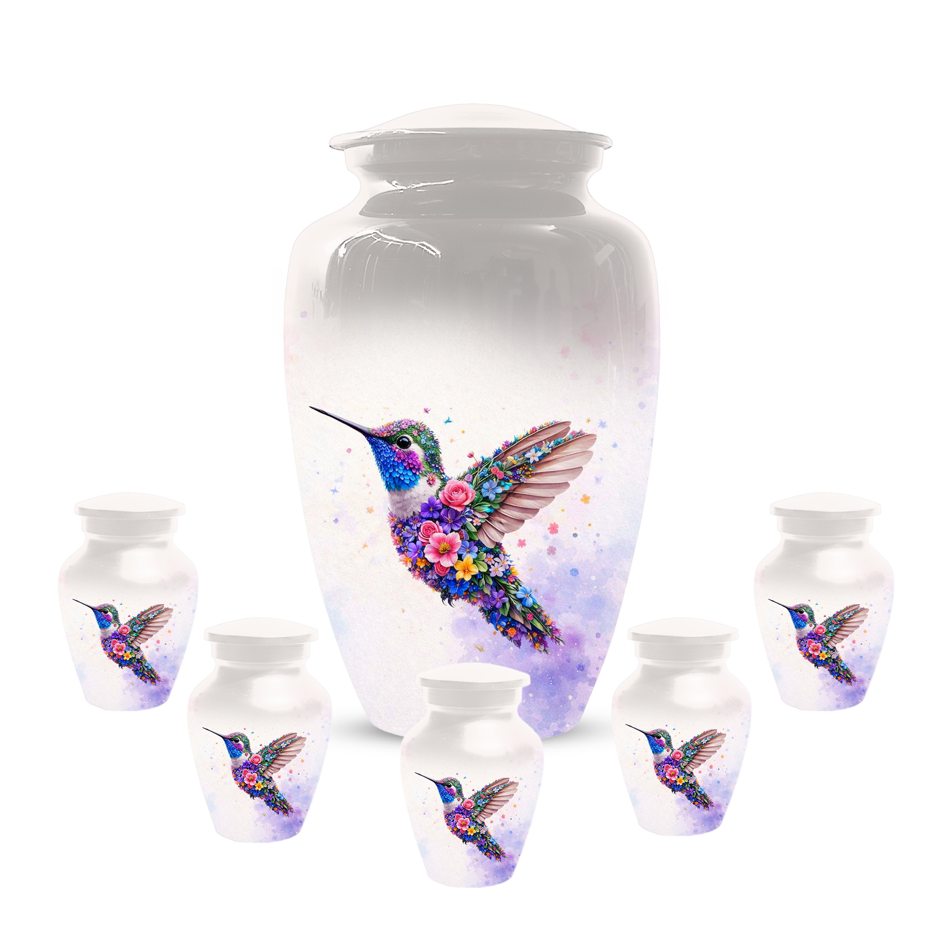 Personalized Hummingbird Cremation Urn for Human Ashes