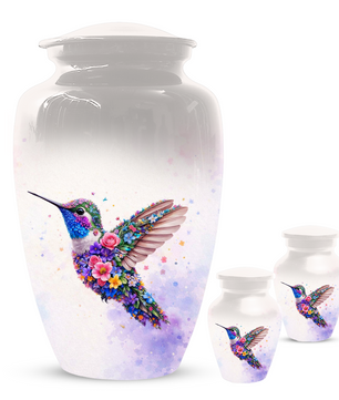 Personalized Hummingbird Cremation Urn for Human Ashes