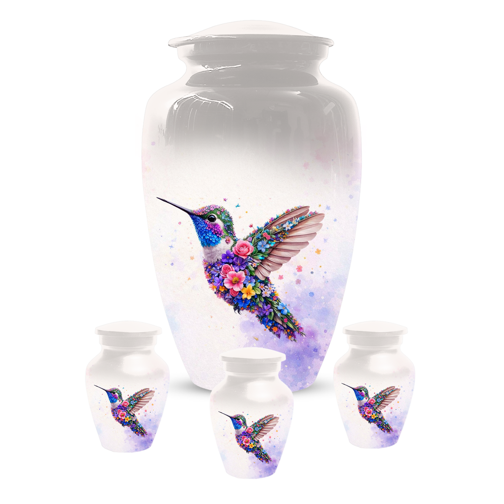 Personalized Hummingbird Cremation Urn for Human Ashes
