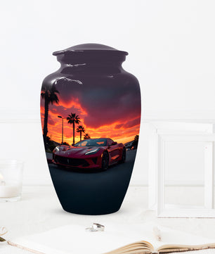 Classic Car Urns for Dad | Personalized Cremation  Large  Urn Adult Male | Custom Urns for Father & Papa