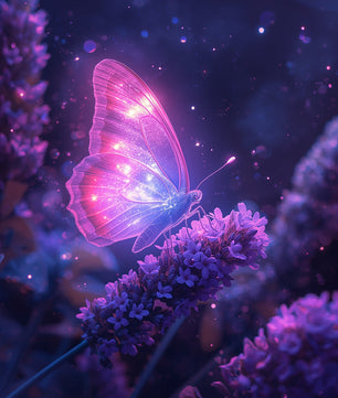 Purple Butterfly Urn for Human Ashes | Elegant Purple Butterfly Cremation Urn for Adult Ashes