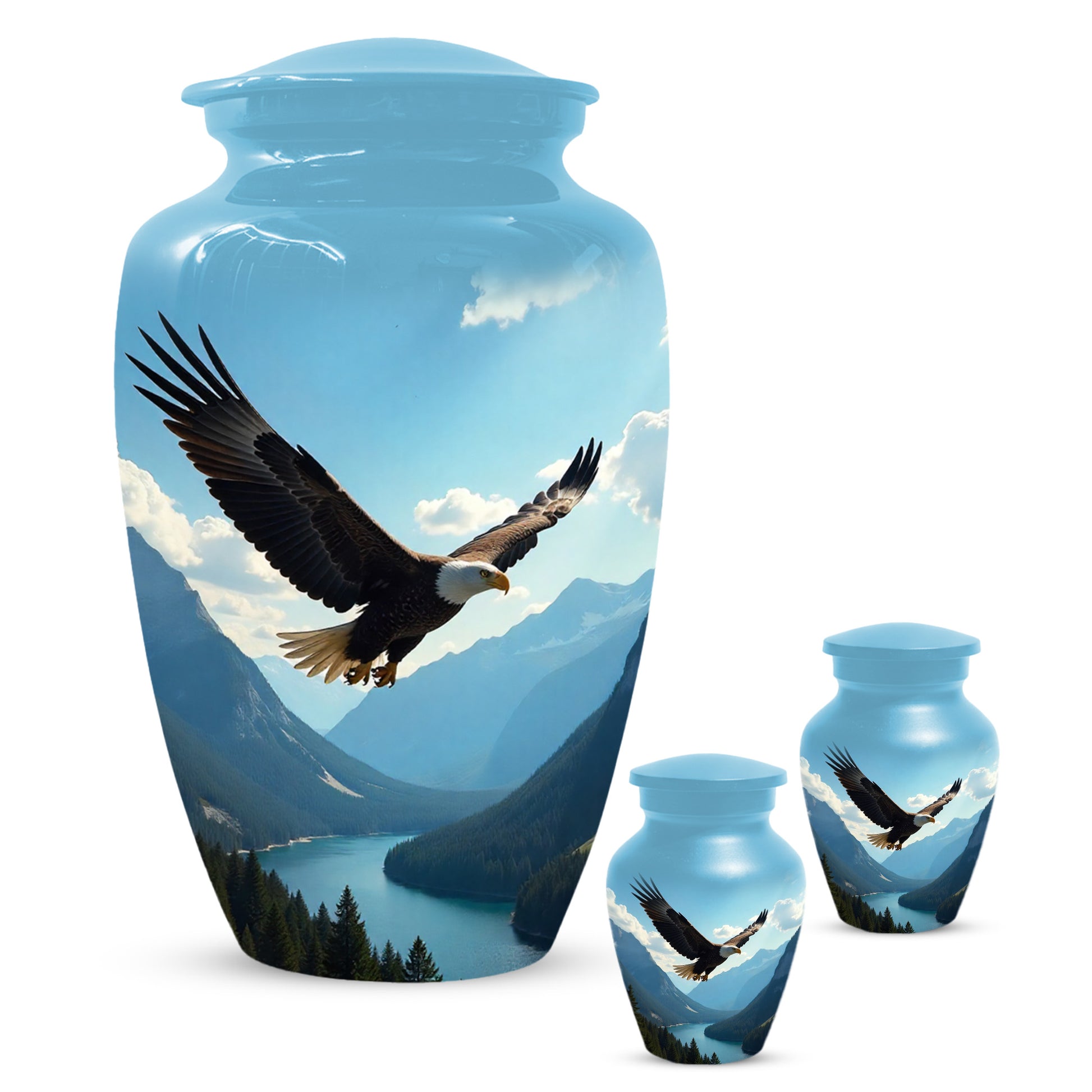 Flying Eagle Urn for Human Ashes | Majestic Eagle Adult Cremation Urn