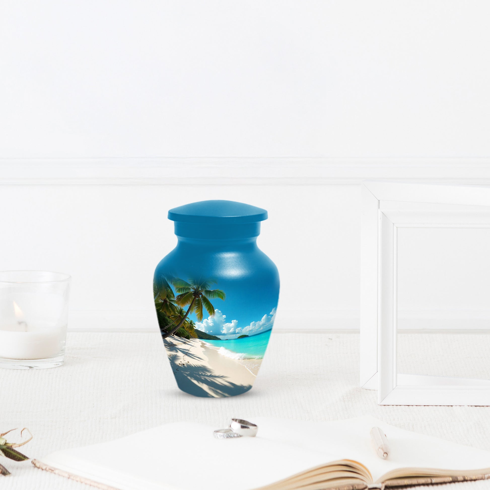 Beach Urn for Mom – Memorial Large Urn for Mom, Beautiful Urns for Women