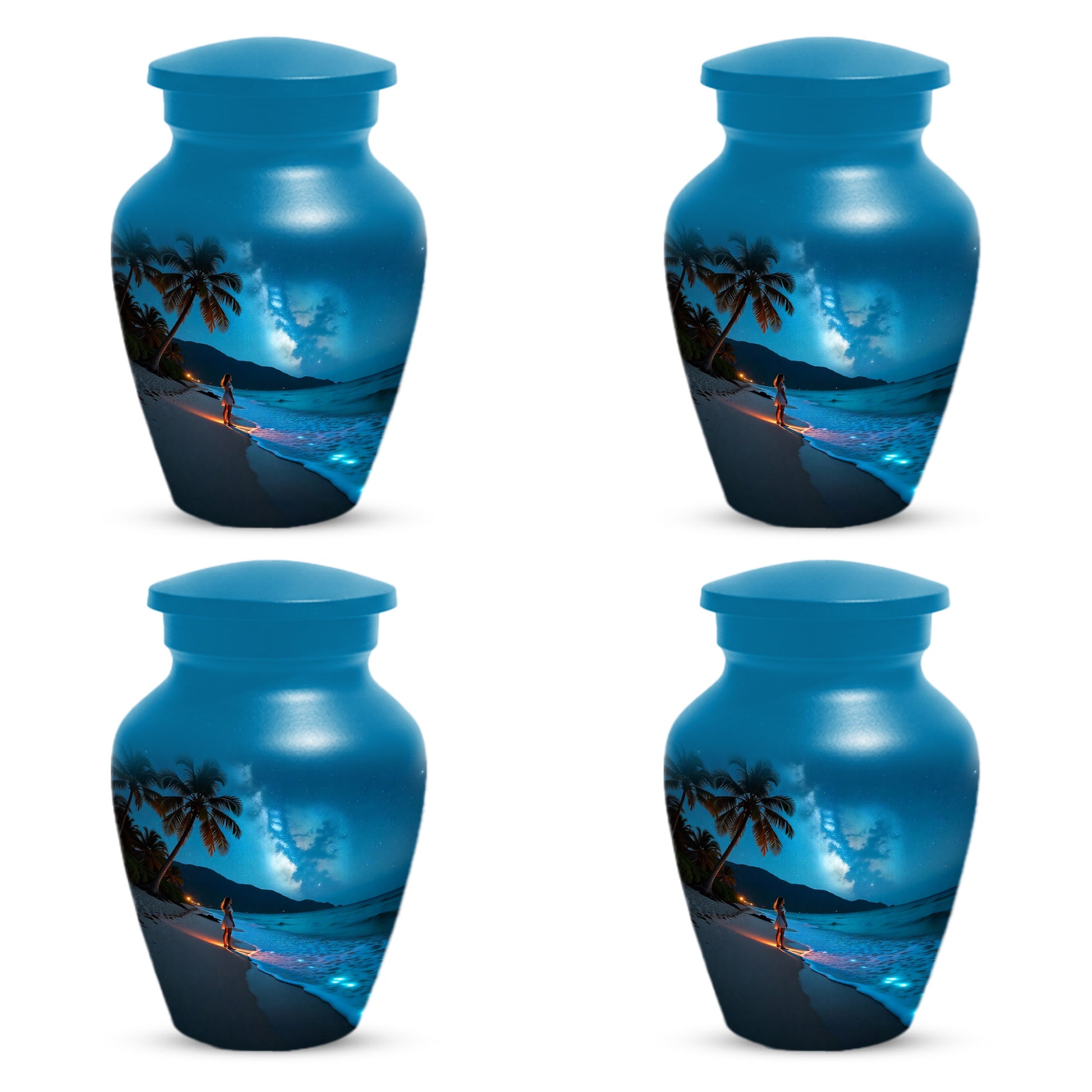 Tropical Beach Urn for Mom – Personalized Urn for Mom| Beautiful Cremation Urns for Women