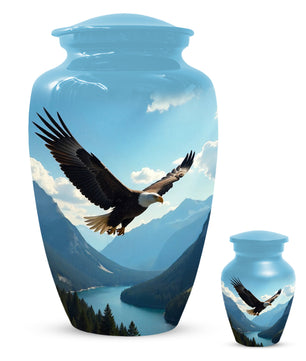 Flying Eagle Urn for Human Ashes | Majestic Eagle Adult Cremation Urn