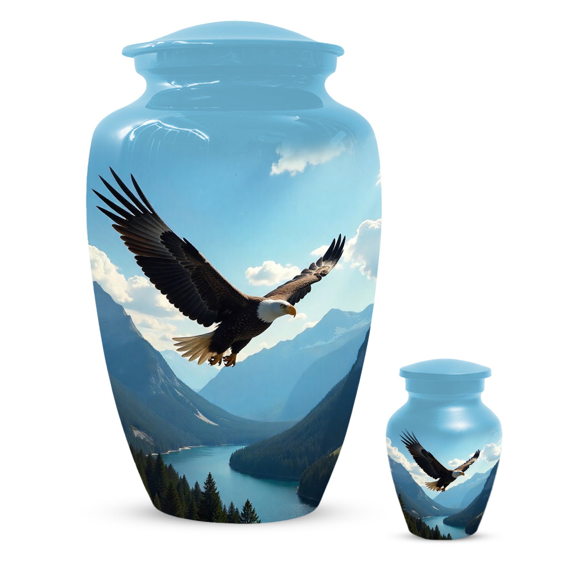 Flying Eagle Urn for Human Ashes | Majestic Eagle Adult Cremation Urn