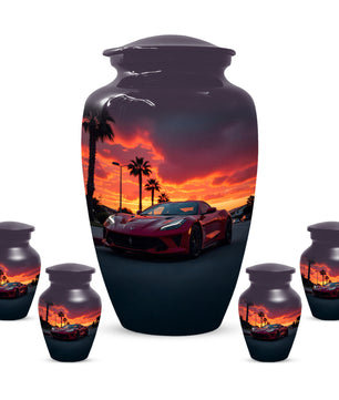 Classic Car Urns for Dad | Personalized Cremation  Large  Urn Adult Male | Custom Urns for Father & Papa