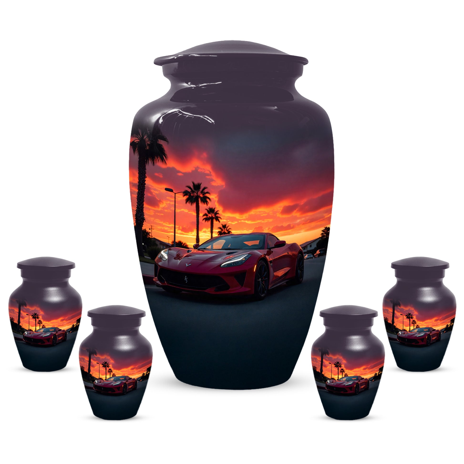 Classic Car Urns for Dad | Personalized Cremation  Large  Urn Adult Male | Custom Urns for Father & Papa