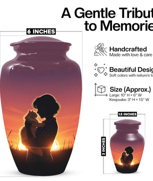 Cat Urn for Mom & Women | Beautiful Cat Cremation Urn for Female Ashes