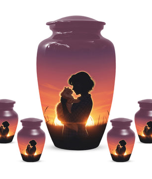 Cat Urn for Mom & Women | Beautiful Cat Cremation Urn for Female Ashes
