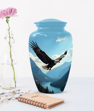 Flying Eagle Urn for Human Ashes | Majestic Eagle Adult Cremation Urn