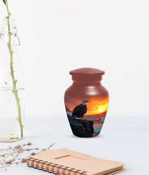 Eagle Sunset Urn for Human Ashes | Majestic Eagle Adult Cremation Urn