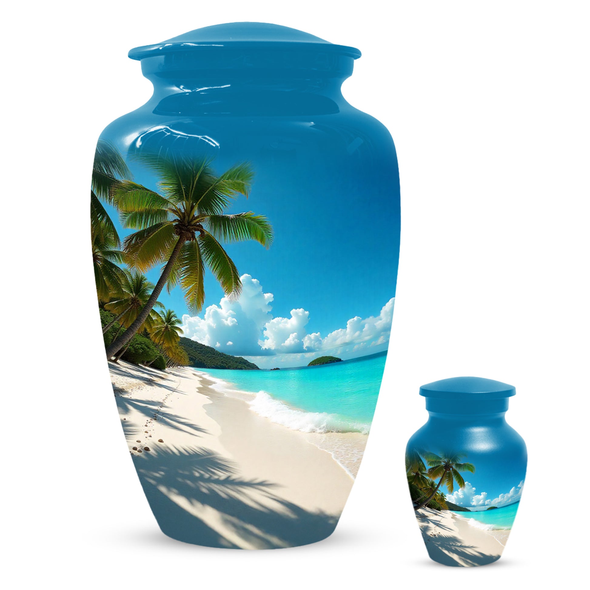 Beach Urn for Mom – Memorial Large Urn for Mom, Beautiful Urns for Women