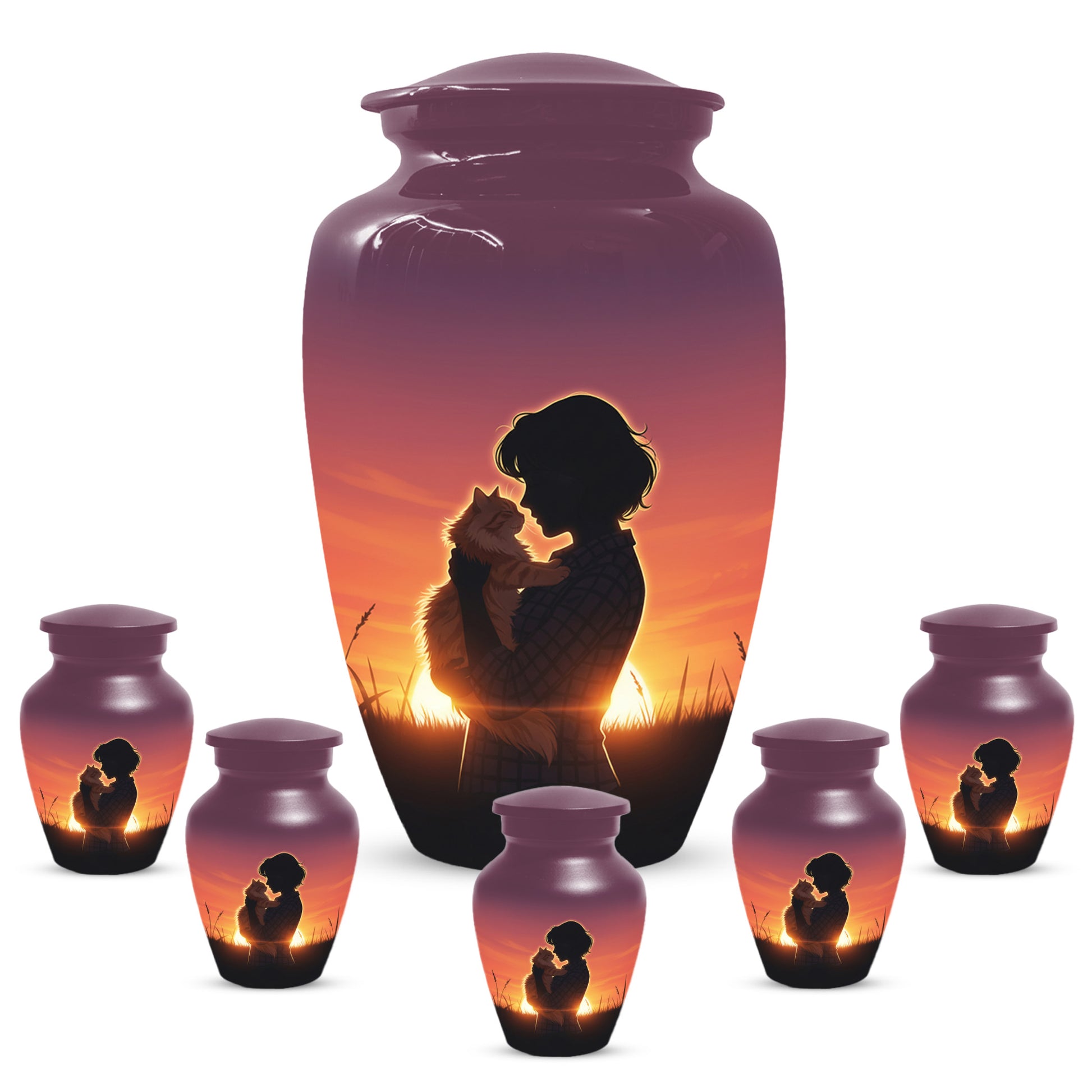 Cat Urn for Mom & Women | Beautiful Cat Cremation Urn for Female Ashes