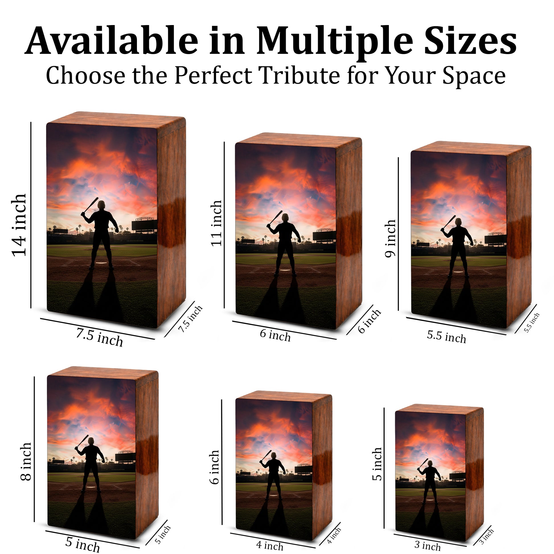 Baseball Urn For Human Ashes – Memorial Keepsake Urns for Male