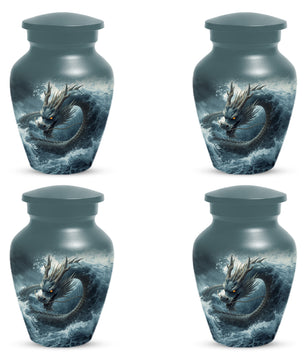 Dragon Urn for Human Ashes | Adult Cremation Urn for Dad | Japanese Dragon Funeral Urn