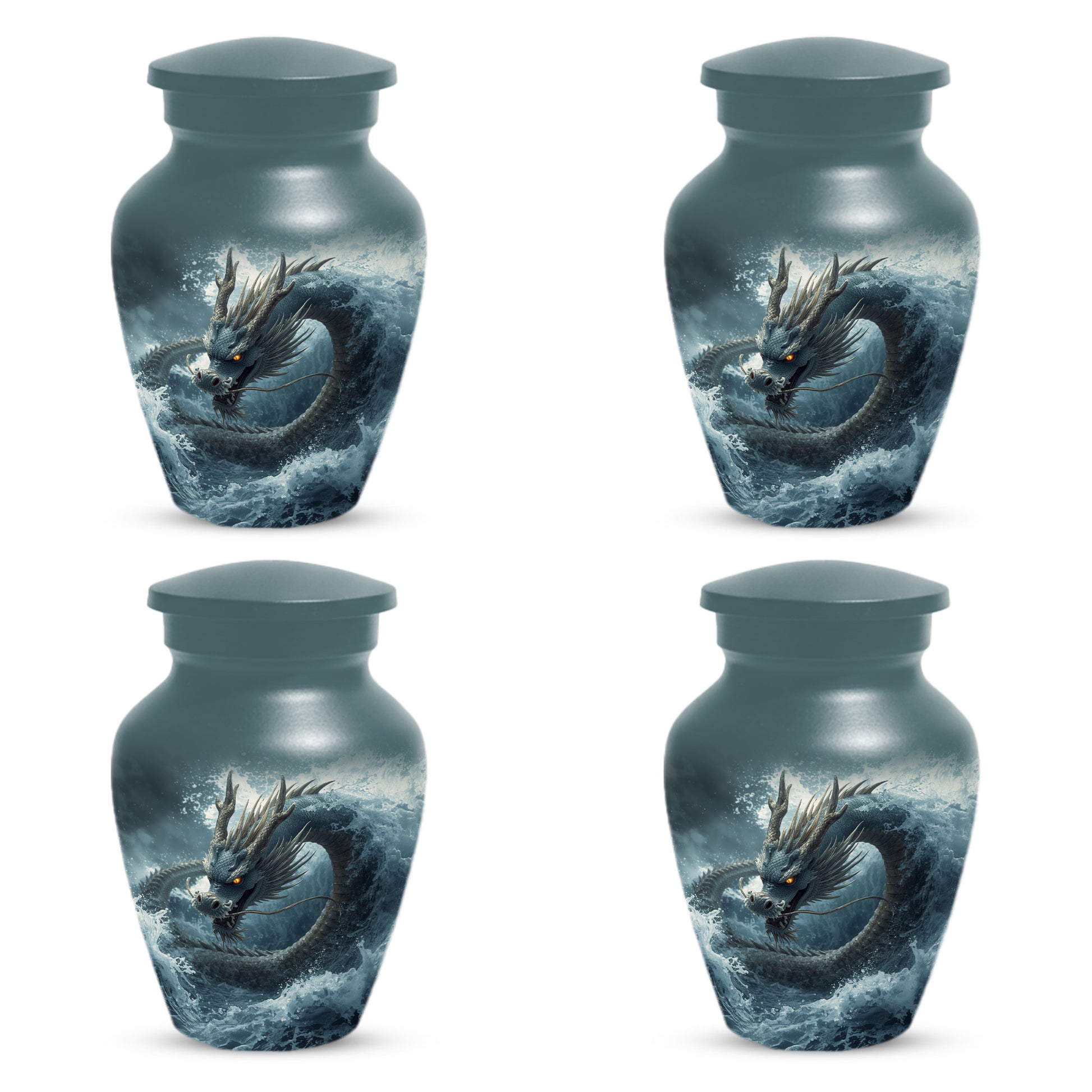 Dragon Urn for Human Ashes | Adult Cremation Urn for Dad | Japanese Dragon Funeral Urn