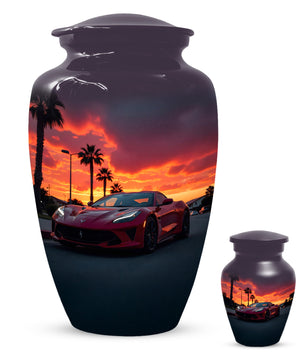 Classic Car Urns for Dad | Personalized Cremation  Large  Urn Adult Male | Custom Urns for Father & Papa