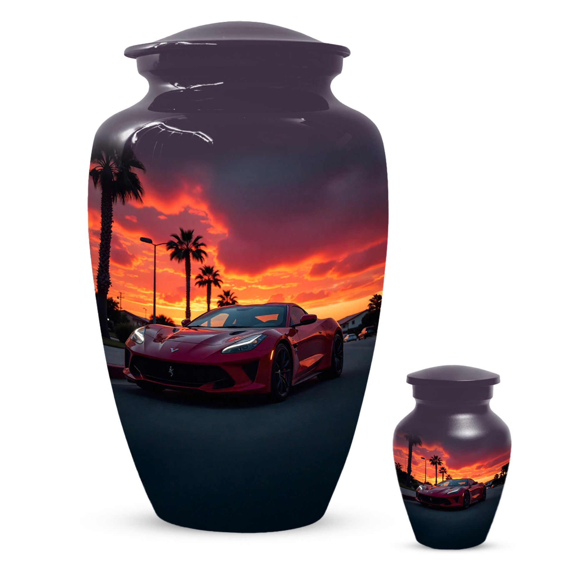 Classic Car Urns for Dad | Personalized Cremation  Large  Urn Adult Male | Custom Urns for Father & Papa