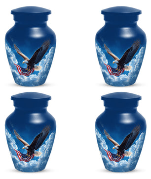Flying Patriotic Eagle Urn for Human Ashes | American Eagle Adult Cremation Urn