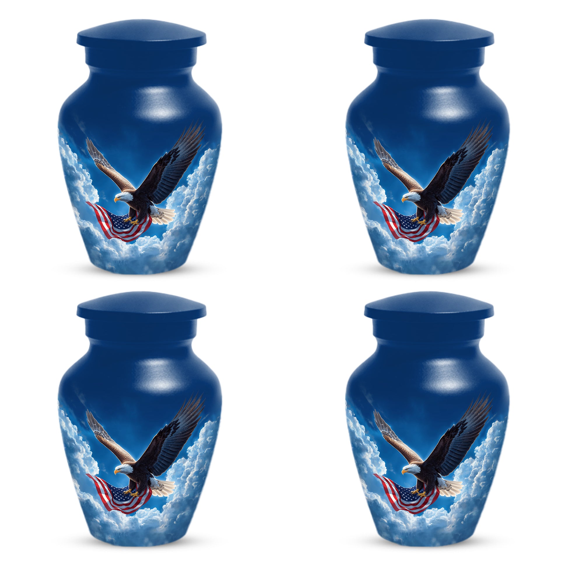 Flying Patriotic Eagle Urn for Human Ashes | American Eagle Adult Cremation Urn
