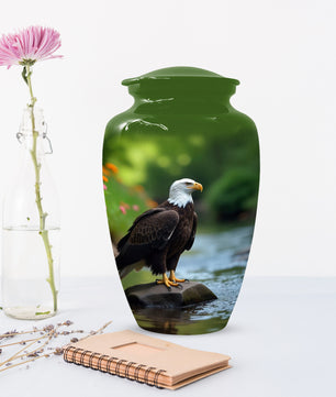 Eagle Urn for Human Ashes | Majestic Eagle Adult Cremation Urn | Memorial Funeral Urn