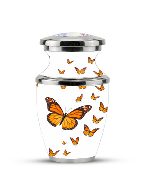 Monarch Butterfly Cremation Urn for Mom, Butterfly Memorial Urn for Women