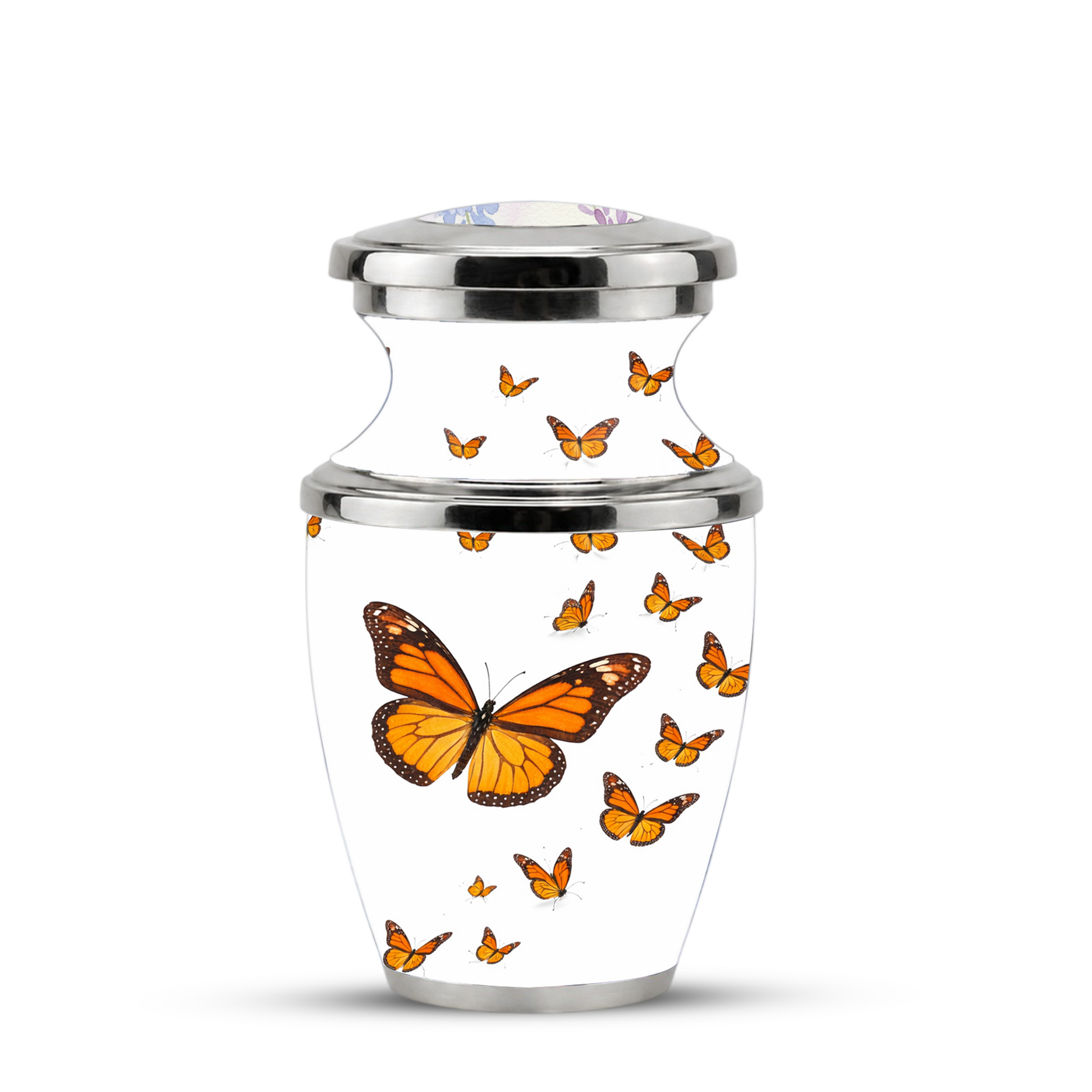 Monarch Butterfly Cremation Urn for Mom, Butterfly Memorial Urn for Women