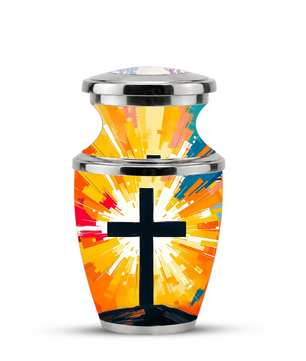 Religious Cross Cremation Urn for Men & Women, Personalized Christian Memorial Urn