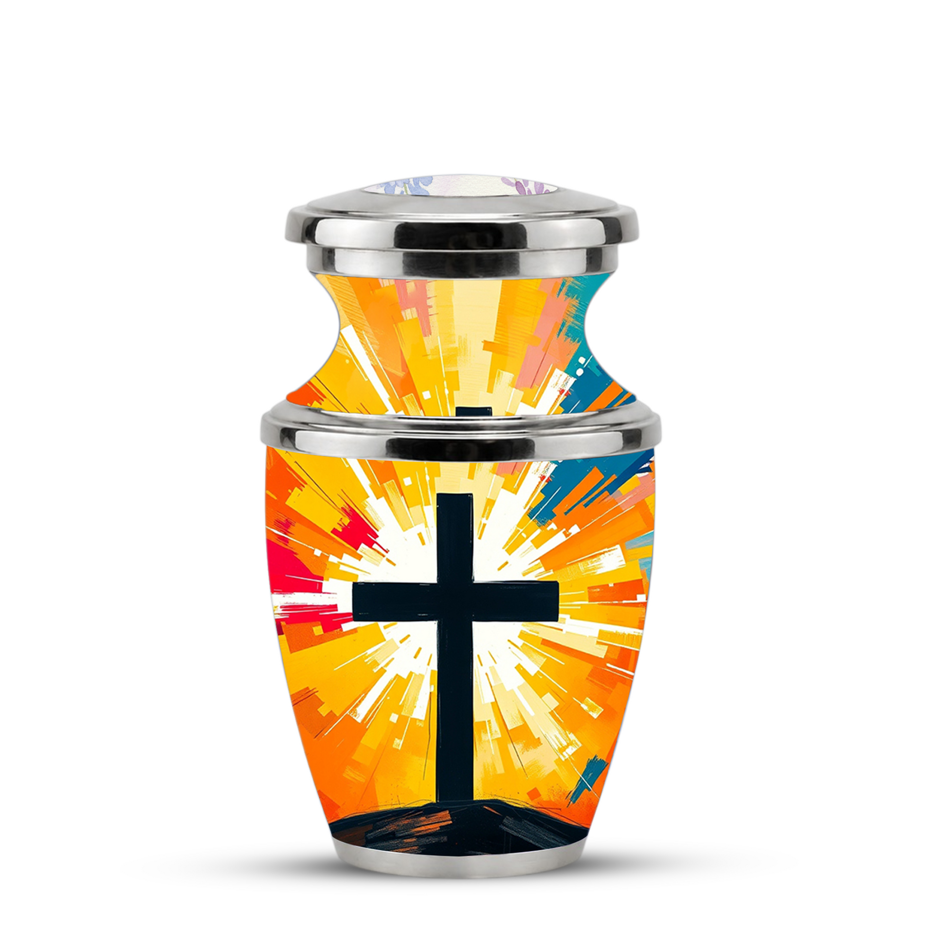 Religious Cross Cremation Urn for Men & Women, Personalized Christian Memorial Urn