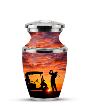 Golf Cremation Urn for Dad - Custom Golf Ashes Urn for Men