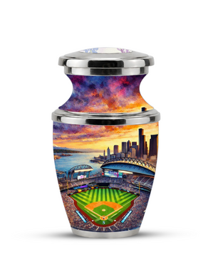 Customizable Baseball Stadium Cremation Urn for Men - Custom Baseball Ashes Urn