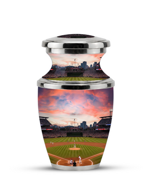Unique Baseball Cremation Urn for Dad, Custom Baseball Modern Urn for Human Ashes