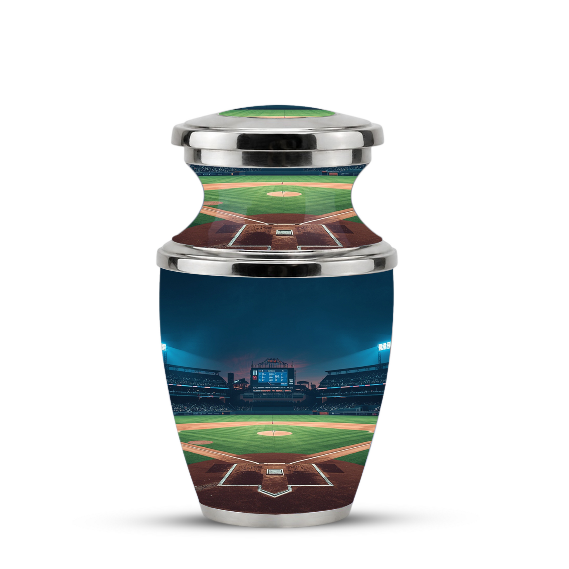 Baseball Cremation Urn for Dad, Personalized Baseball Urn for Human Ashes, Baseball Stadium