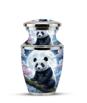Panda Cremation Urn for Mom, Personalized Moon Memorial Urn for Baby Ashes