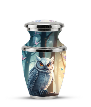 Owl Cremation Urn for Men & Women - Personalized Ashes Container for Adults