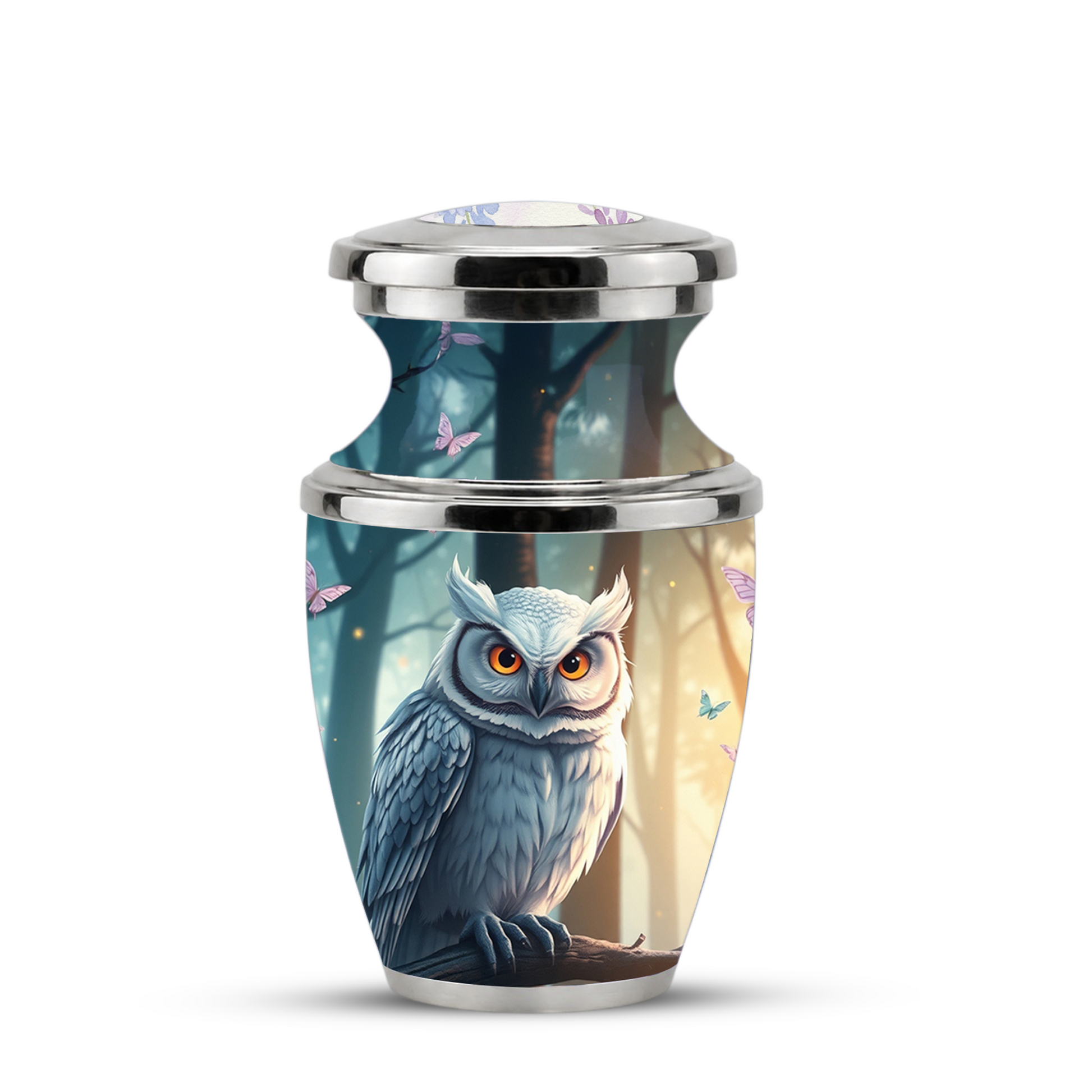 Owl Cremation Urn for Men & Women - Personalized Ashes Container for Adults